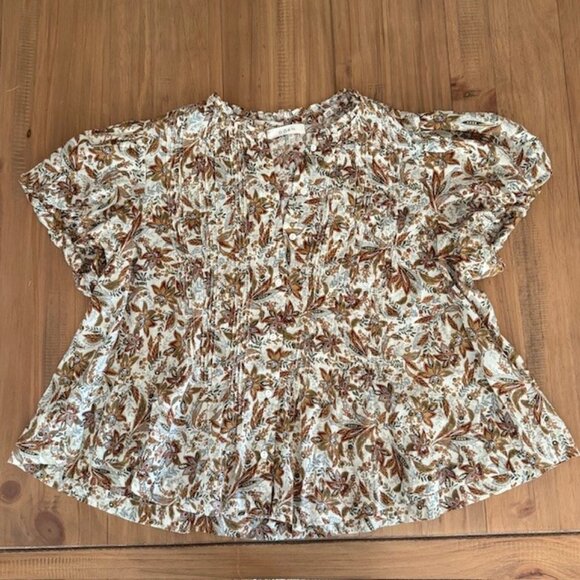 Dôen MILLIE TOP -- BLANC NARCISSUS FLORAL - Picture 2 of 7